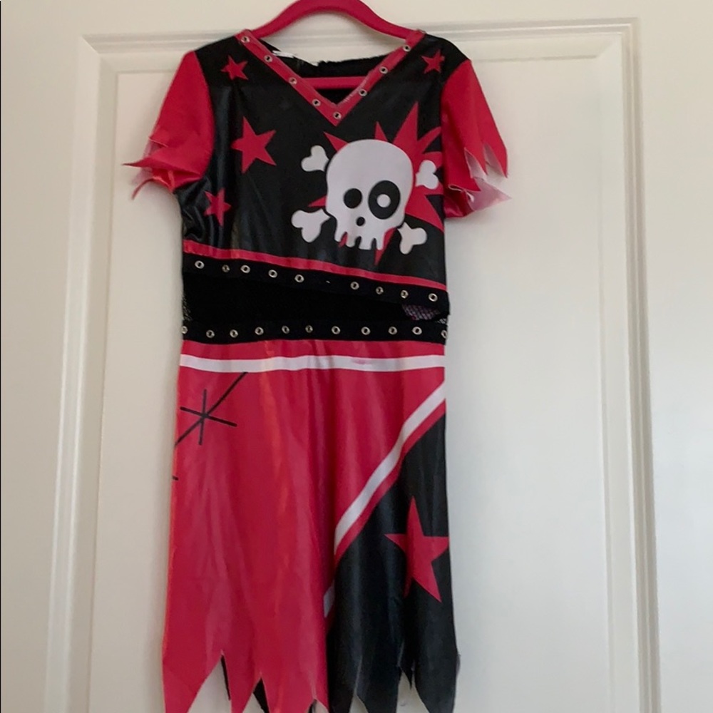 Girls zombie cheerleader costume